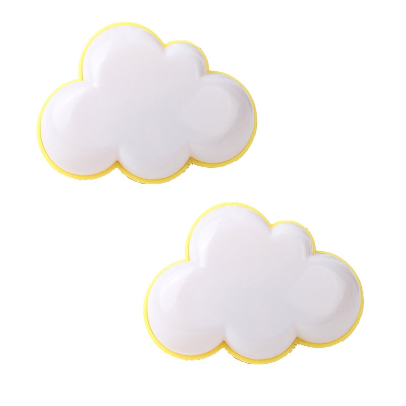 Lampka nocna LED, 2 sztuki, kreatywna lampka nocna w kształcie chmurki, ciepłe światło, 9*6*6CM