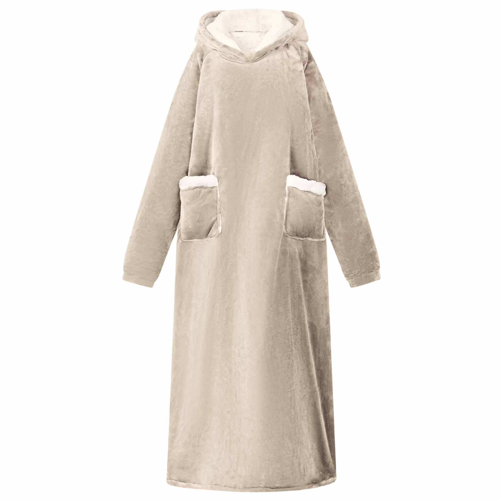 Bluza-koc Beżowy M Fleece i Flanela vidaXL