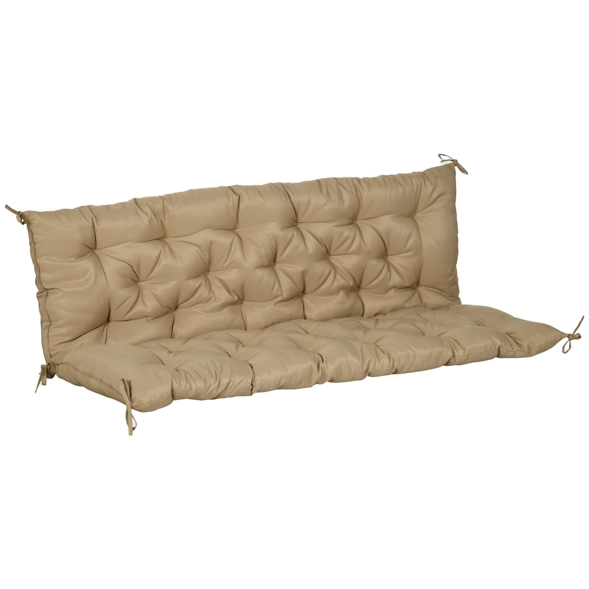 Poduszka na ławkę 3-osobową 150x98x8 cm poduszka na ławkę z wiązaniami, poduszka na siedzisko, poduszka na krzesło zewnętrzne/wewnętrzne