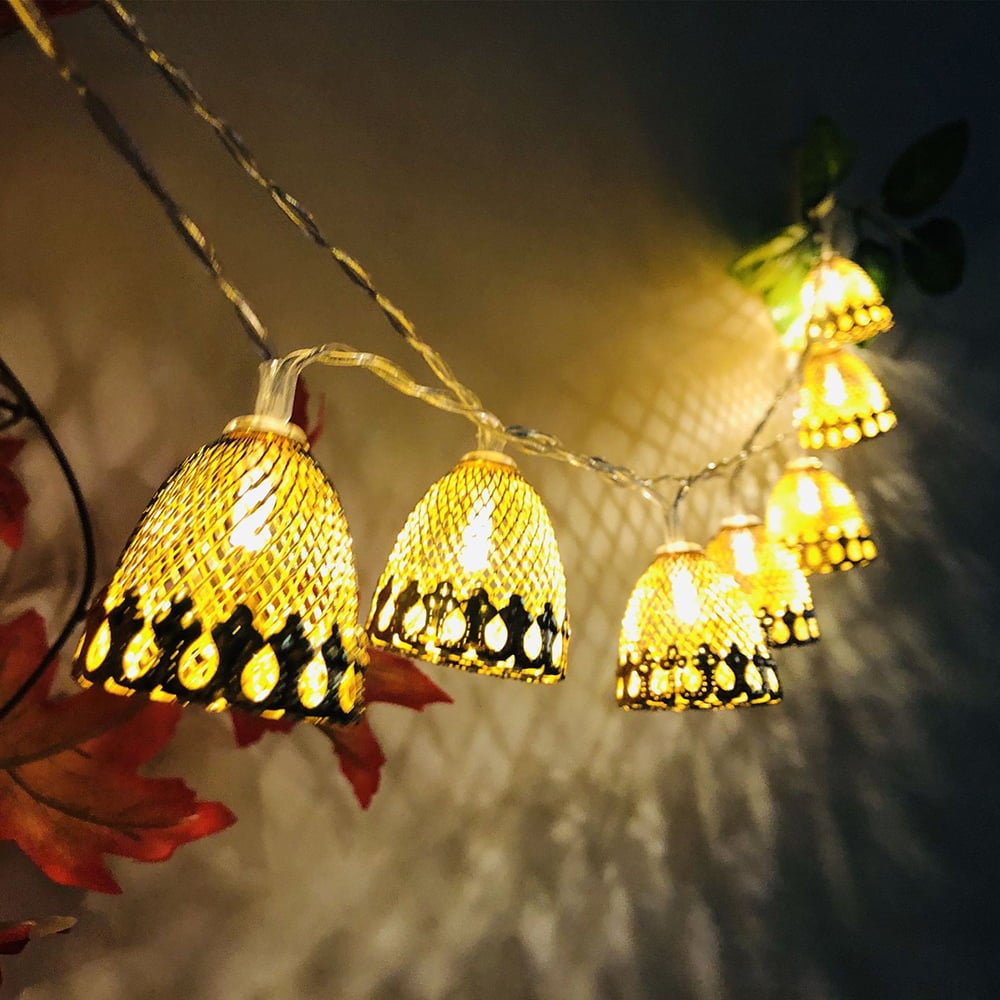 Świąteczna girlanda świetlna, 3M - 20 LED Dekoracja świąteczna Girlanda świetlna USB, Lampki dekoracyjne świąteczne, Ciepłe światło