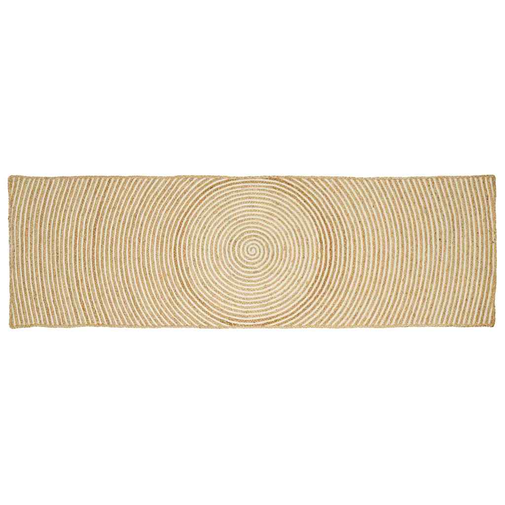Dywany pokojowe Biały 80 x 200 cm Juta vidaXL