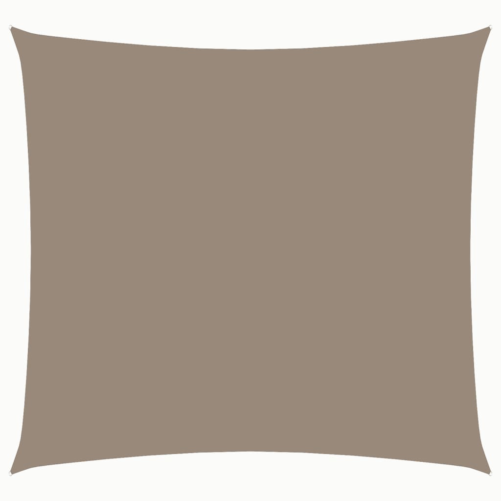 Geometryczny żagiel przeciwsłoneczny Oxford z powłoką PU, wodoodporny i odporny na promieniowanie UV, 4 x 4 m, kolor taupe
