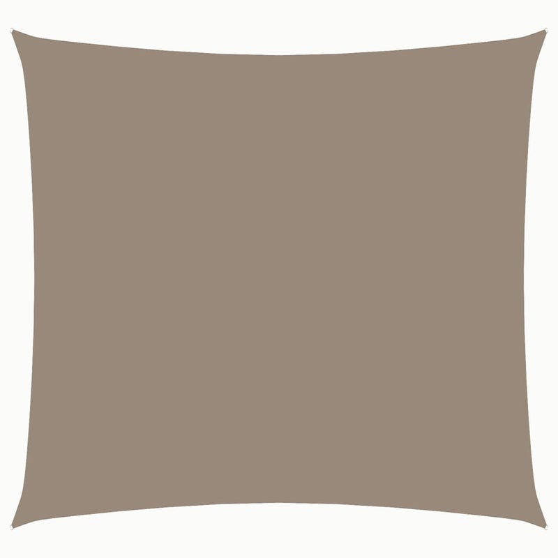 Geometryczny żagiel przeciwsłoneczny Oxford z powłoką PU, wodoodporny i odporny na promieniowanie UV, 4 x 4 m, kolor taupe
