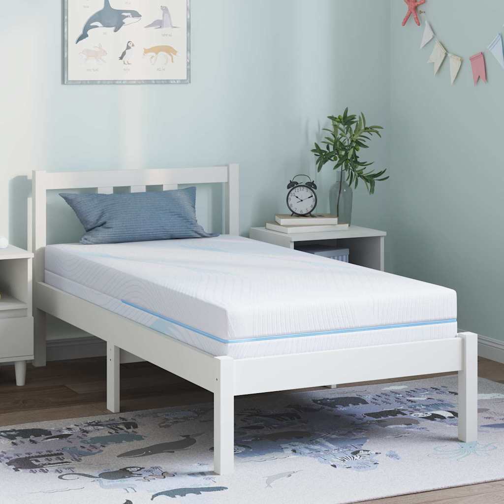 Materac Średnio twardy 80 x 160 cm Biały vidaXL
