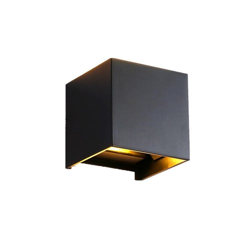 Zestaw lamp ściennych LED do użytku wewnątrz i na zewnątrz, kinkiety LED 6 W, 3000 K, regulowany kąt wiązki, wodoodporność IP65, lampa ścienna do uż