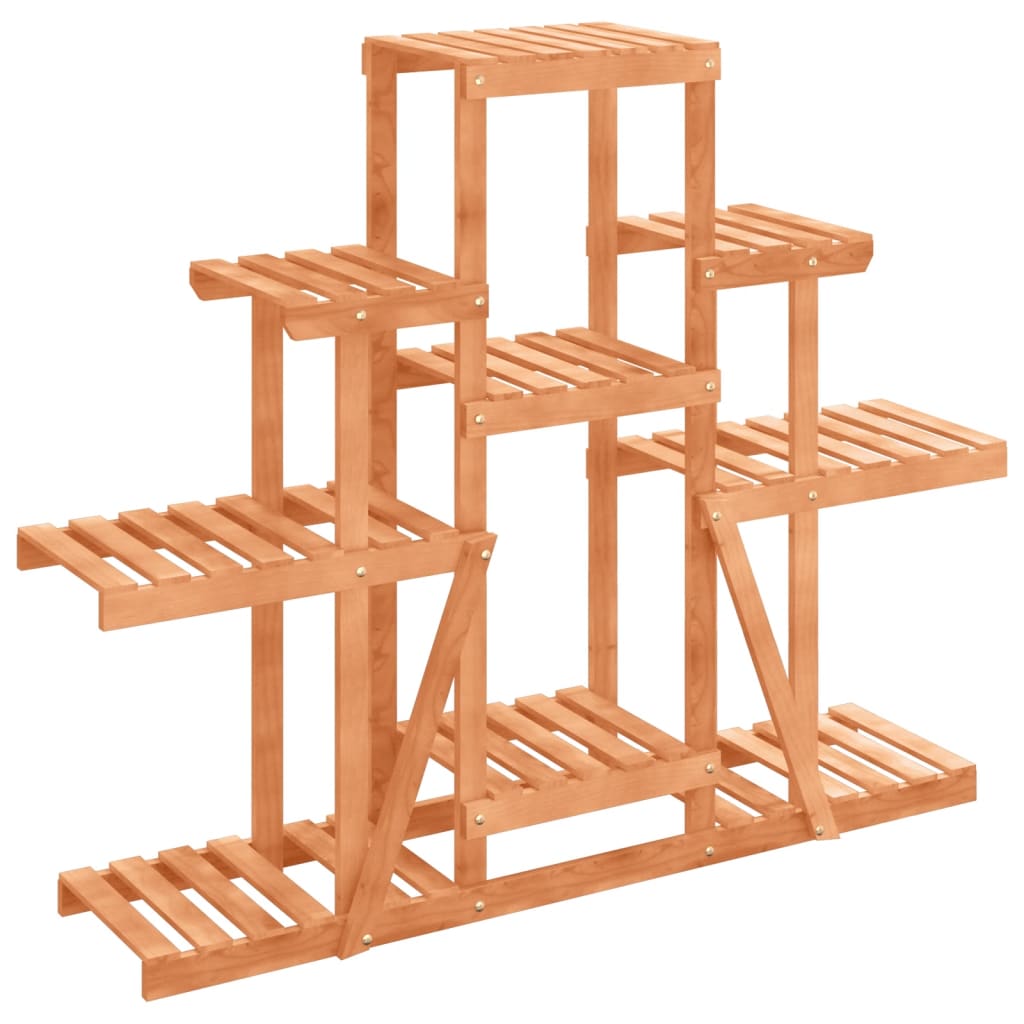 Kwietnik Drewniany 96 cm 110x25x96 cm na Balkon do Salonu z Półkami