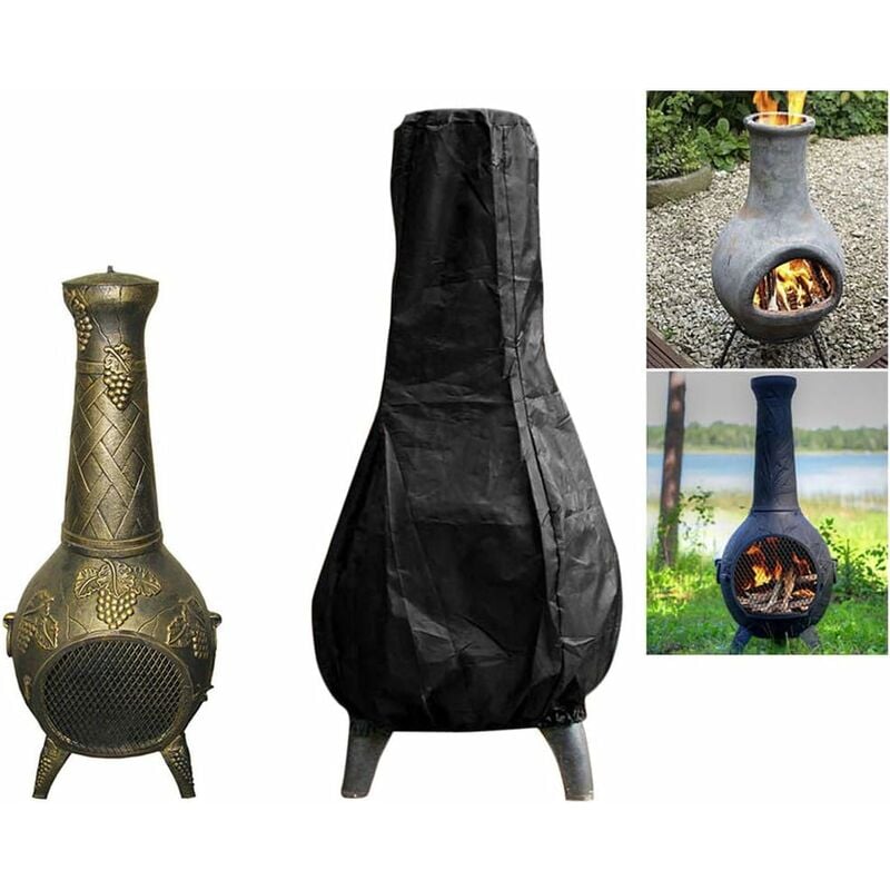 Pokrowiec ochronny na palenisko, grzejnik tarasowy, zewnętrzny grzejnik tarasowy, 122 cm - wodoodporny - ochrona przed deszczem, słońcem i promieniowa