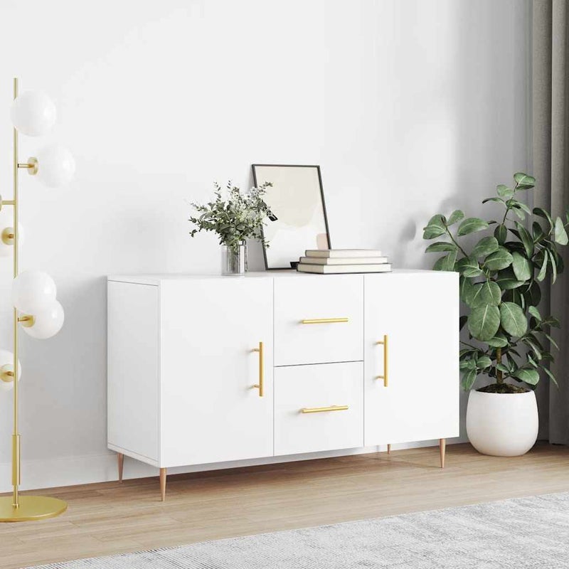 vidaXL Komoda, biała, 100x36x60 cm, materiał drewnopochodny