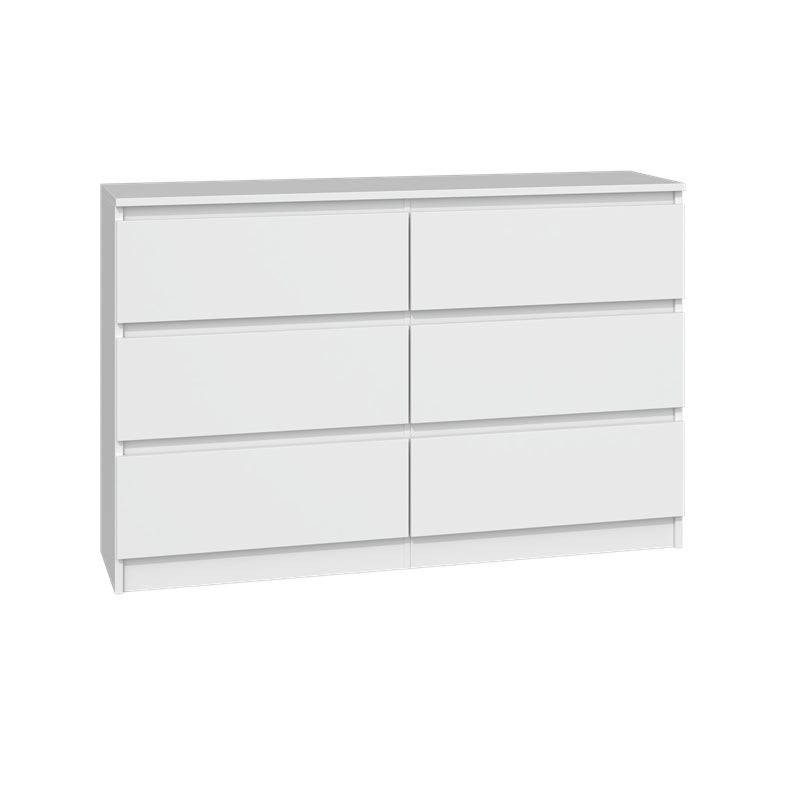Topeshop M6 120 BIEL Komoda Biała