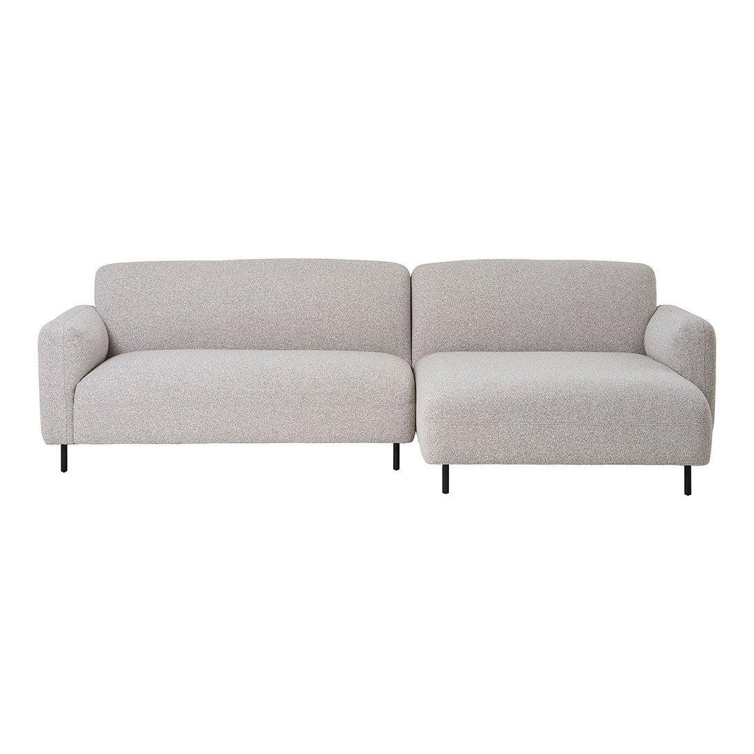 Salvador sofa Sofa prawostronna jasnoszara.
