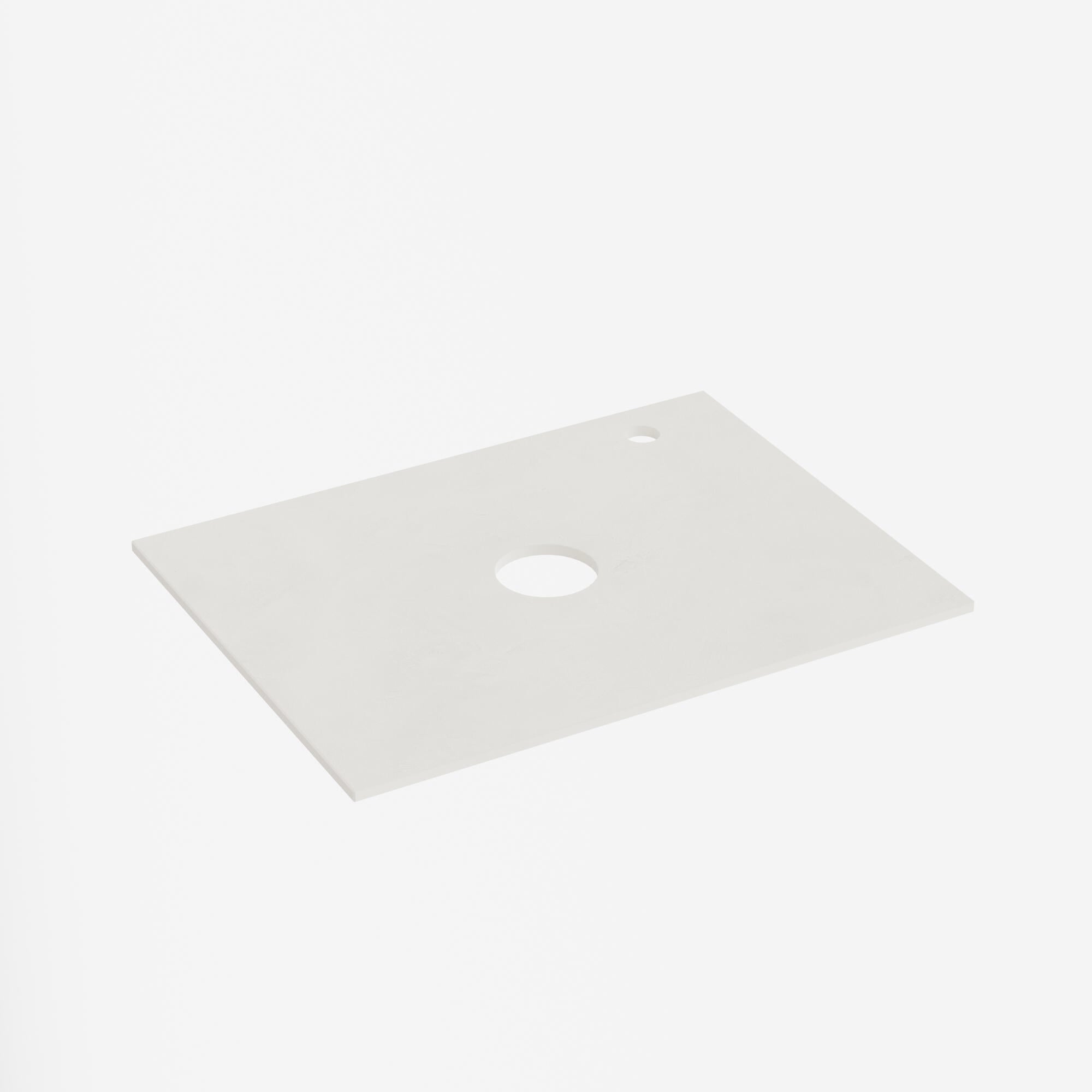 Blat umywalkowy Dekton złamana biel 61x46x1,2 cm
