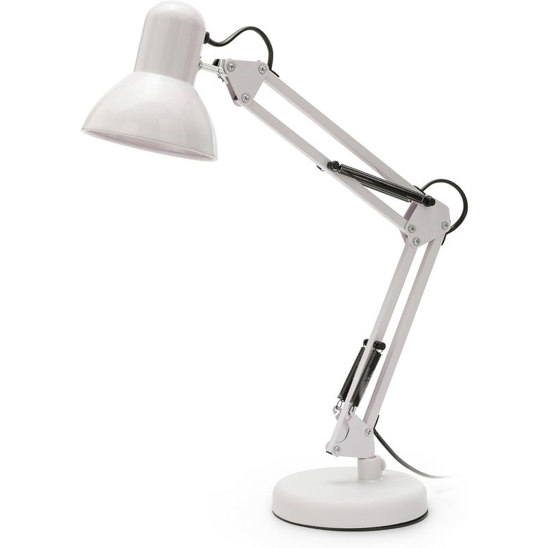 Lampa biurkowa z oświetleniem przyjaznym dla oczu – Składana lampa biurkowa – Oświetlenie zadaniowe – Gniazdo E27 – Żarówka nie jest dołączona