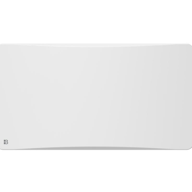 Radiateur électrique fixe à inertie sèche fonte + film avec thermostat interchangeable 1500W Bestherm ALMEA horizontal blanc