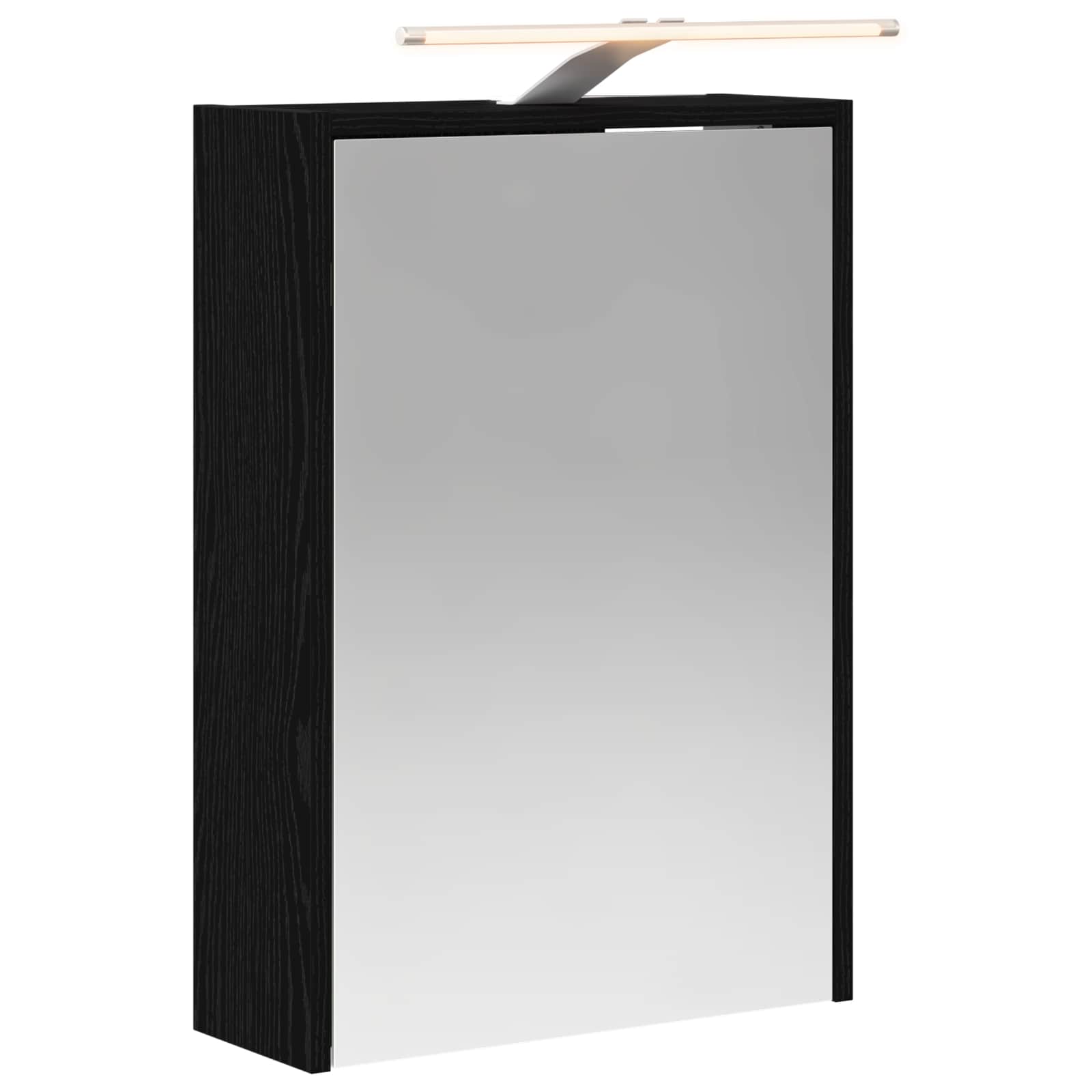 Szafka z lustrem do łazienki Czarny Dąb 43 x 16 x 62.5 cm