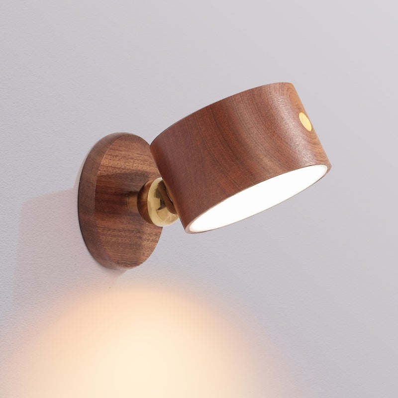 Magnetyczna lampa ścienna, bezprzewodowa lampa ścienna LED do czytania, lampa ładowana przez USB, przyciemniana lampka nocna