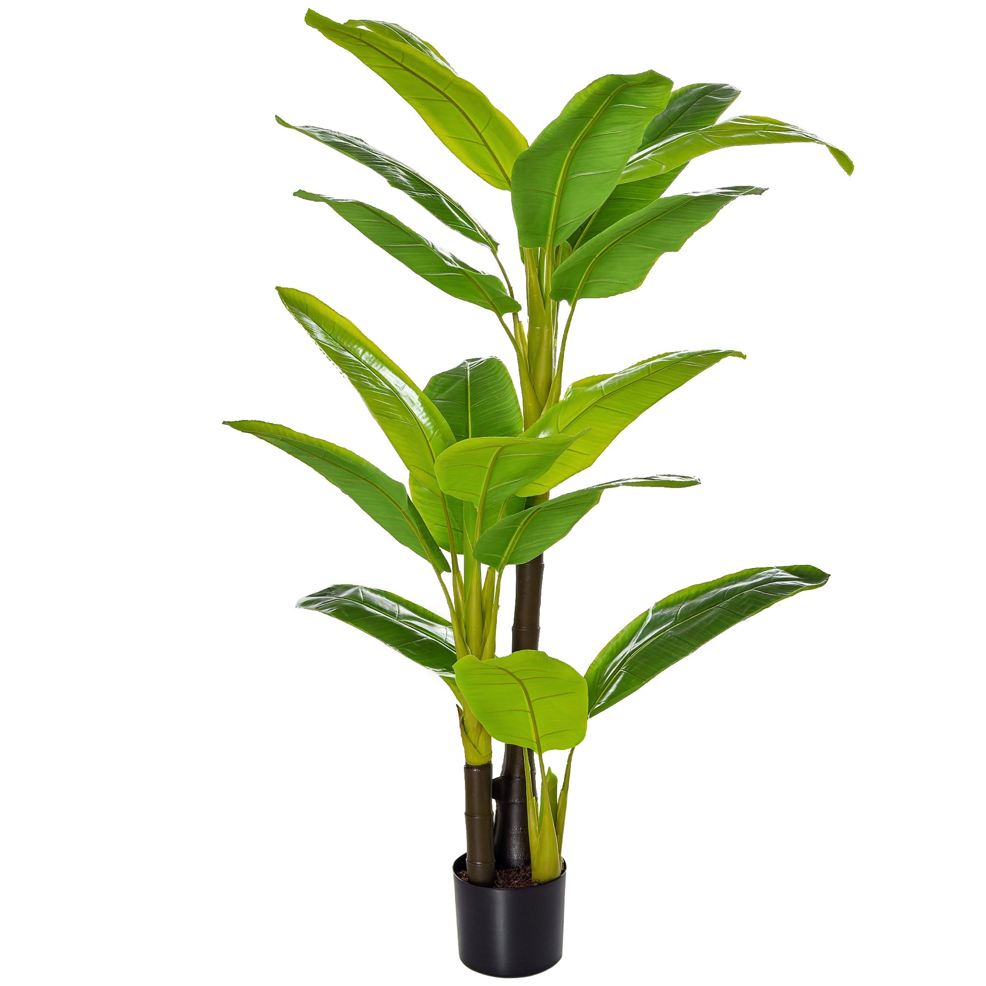 Banana Roślina w 150cm Doniczka, Sztuczny Banana Drzewko do użytku wewnątrz i na zewnątrz