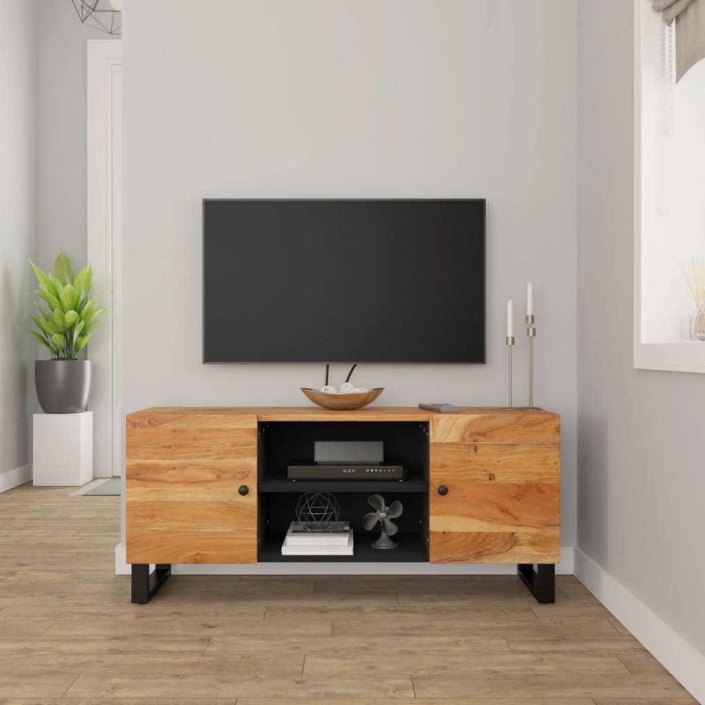Szafka pod telewizor, 105x33x46 cm, lite drewno akacjowe vidaXL