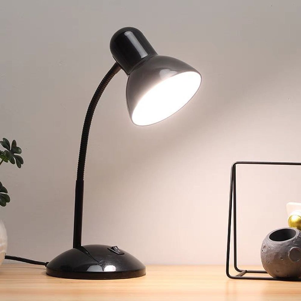 (Czarny) Przenośna konstrukcja, idealna do miejsca pracy lub na stolik nocny | Elegancki szary design