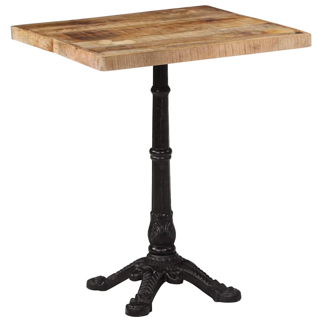 vidaXL Stolik bistro, 60x60x77 cm, surowe drewno mango