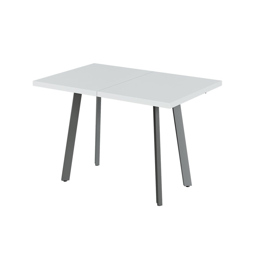 Vicco Stół jadalny Tisko, Biały/Szary, 120-160 x 80 cm z wysuwanym blatem