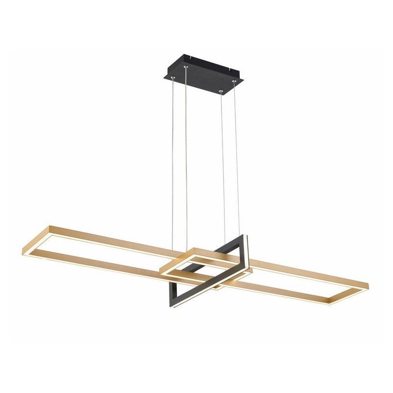 Lampa wisząca Aspen LED 36W Odcienie bieli 2880lm czarno-złota wym: 120 x 110 x 16 cm Reality