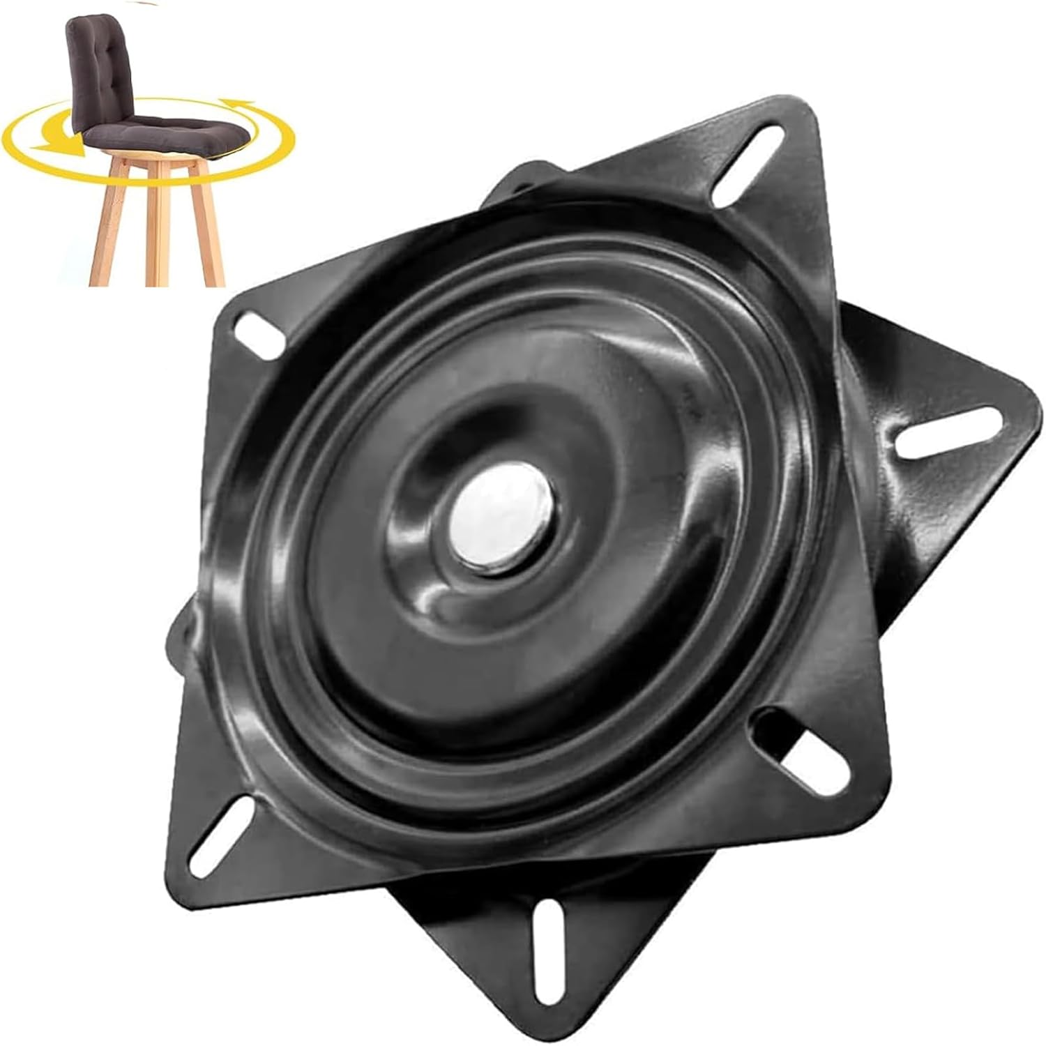 Obracana Podstawa Krzesła, Obrotowy Talerz Łożysko Kulkowe, Obrotowa Podstawa Łożyskowa 360 °, 175 * 175 * 28 mm, do Tabo