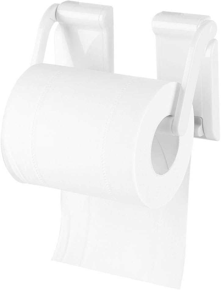Magnetyczny higieniczny uchwyt na papier toaletowy plastikowy uchwyt na rolkę papieru regulowana odległość obrotowy o do toalet i kuchni łazienki