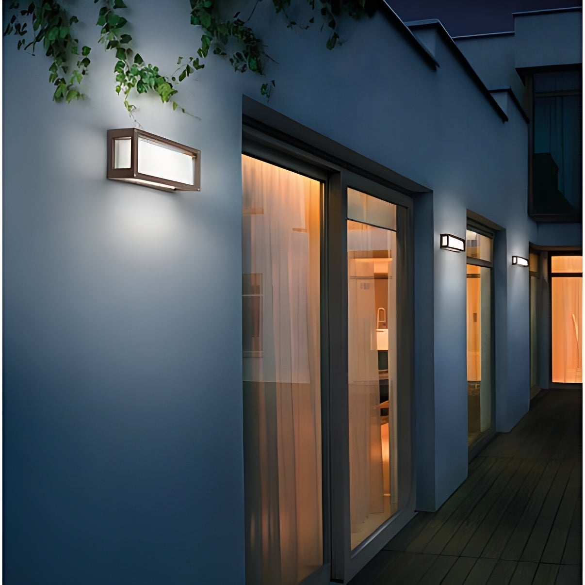 Kinkiet i lampa sufitowa LED 10W IP54, aluminium kolor korten, ciepłe światło 3000K, nowoczesna i wytrzymała konstrukcja zewnętrzna i wewnętrzna