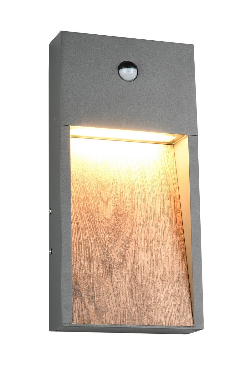Kinkiet zewnętrzny LED SALMON 11W aluminium antracytowo-brązowa wym:33x16,5x5,7cm IP44 Trio