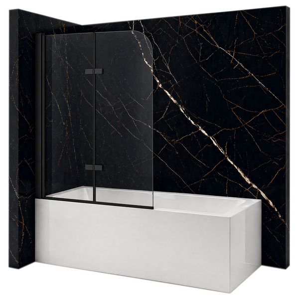 SILLA Parawan nawannowy MARION 2-skrzydłowy 80x140 cm ruchomy Czarny