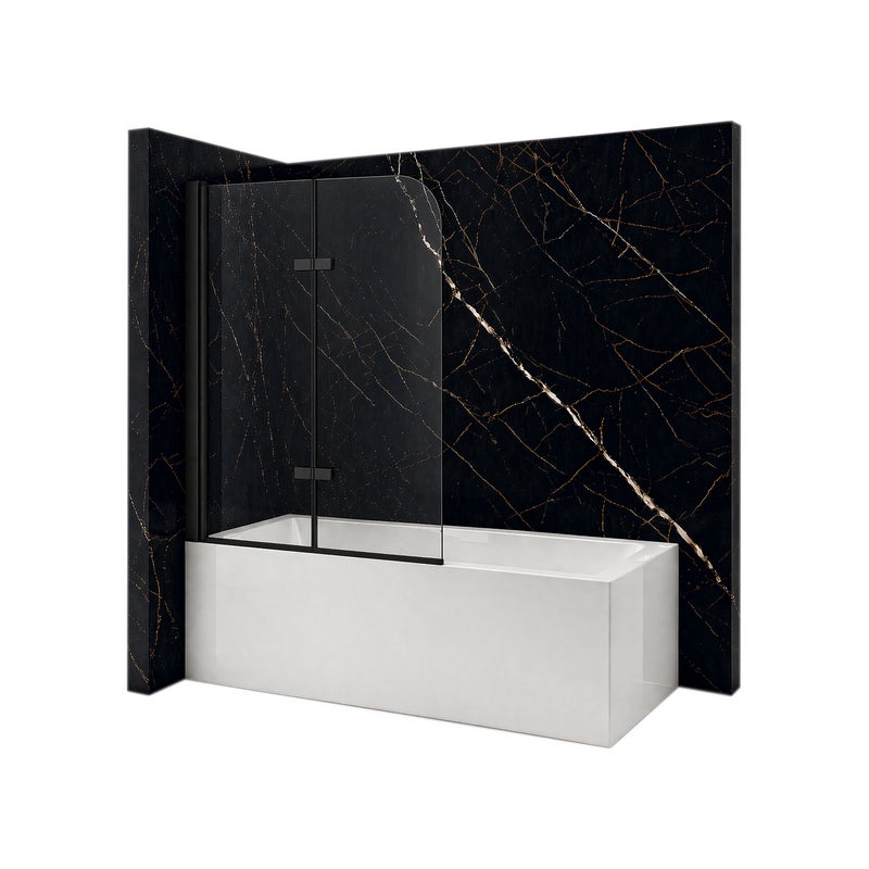 SILLA Parawan nawannowy MARION 2-skrzydłowy 80x140 cm ruchomy Czarny