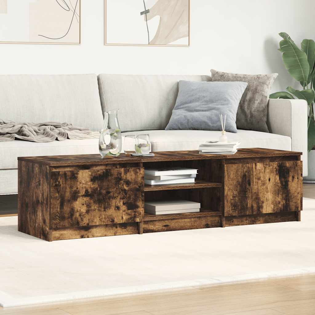 Szafka pod TV, przydymiony dąb, 140x40x35,5 cm
