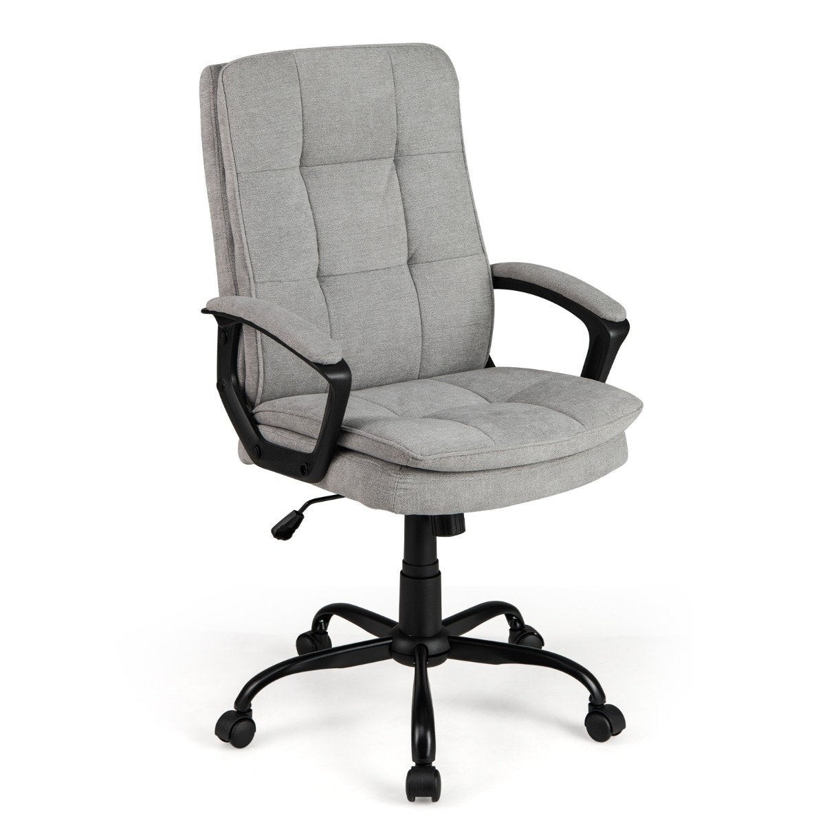 Ergonomiczny fotel biurowy obrotowy z regulacją wysokości i podłokietnikami