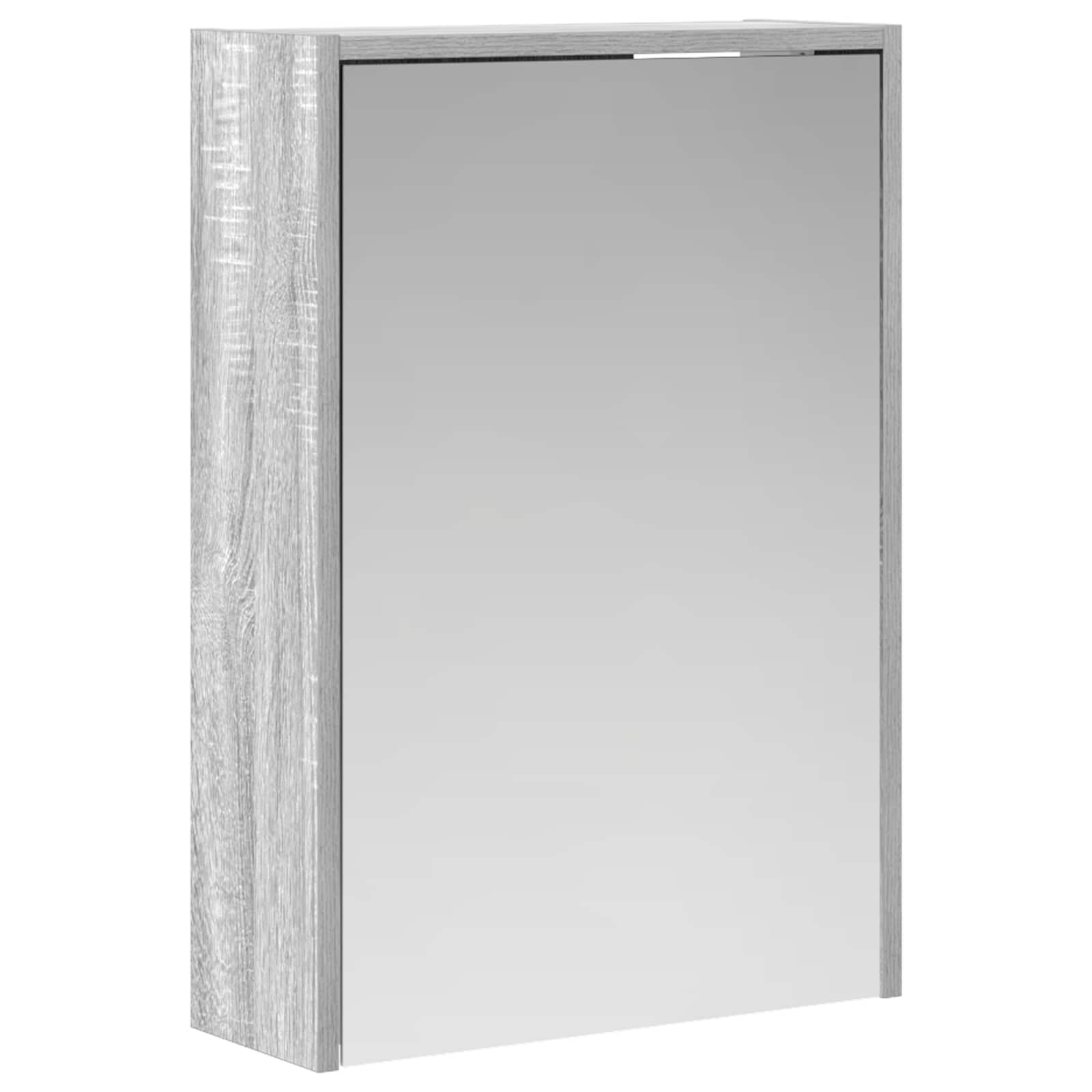 Szafka z lustrem do łazienki Szary Sonoma 43 x 16 x 62.5 cm