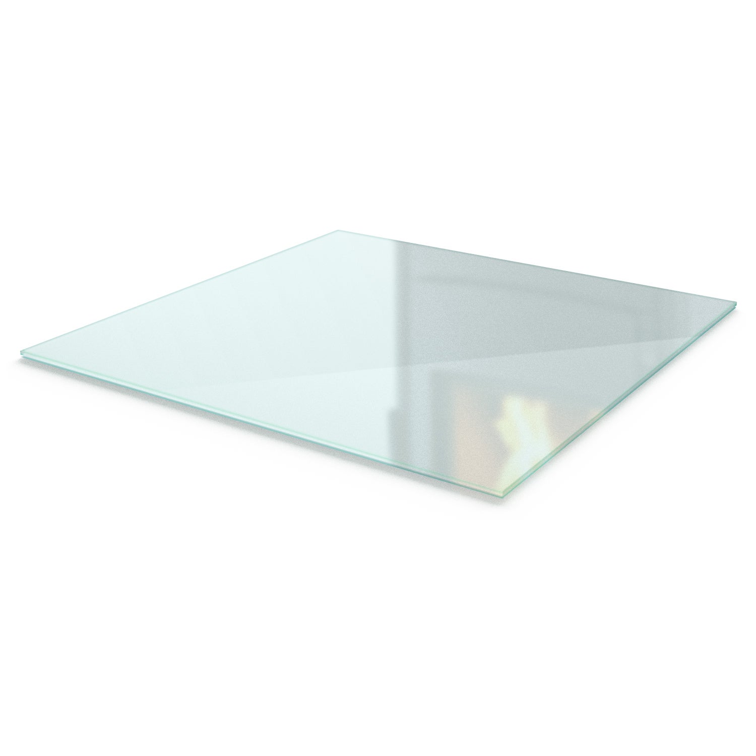 Podkładka zabezpieczająca podłogę przed kominkiem - szklana płyta ochronna efekt szkła mrożonego - prostokątna 60x60 cm - Tulup