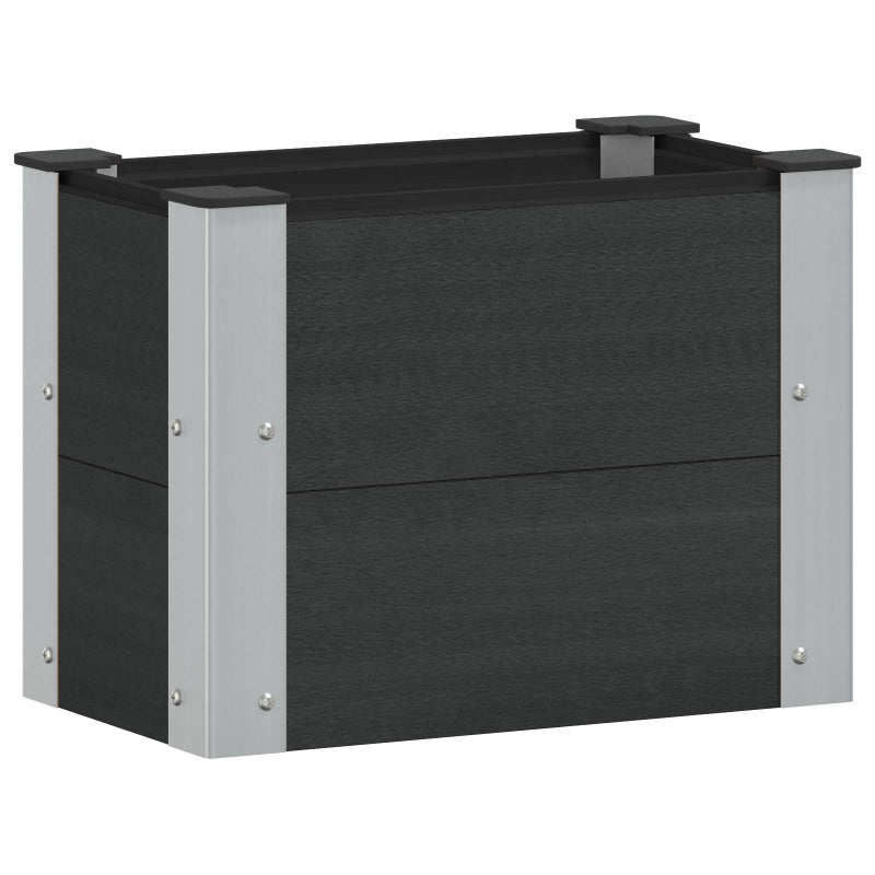 Podniesiona rabata ogrodowa Czarny 50 x 30 x 36 cm