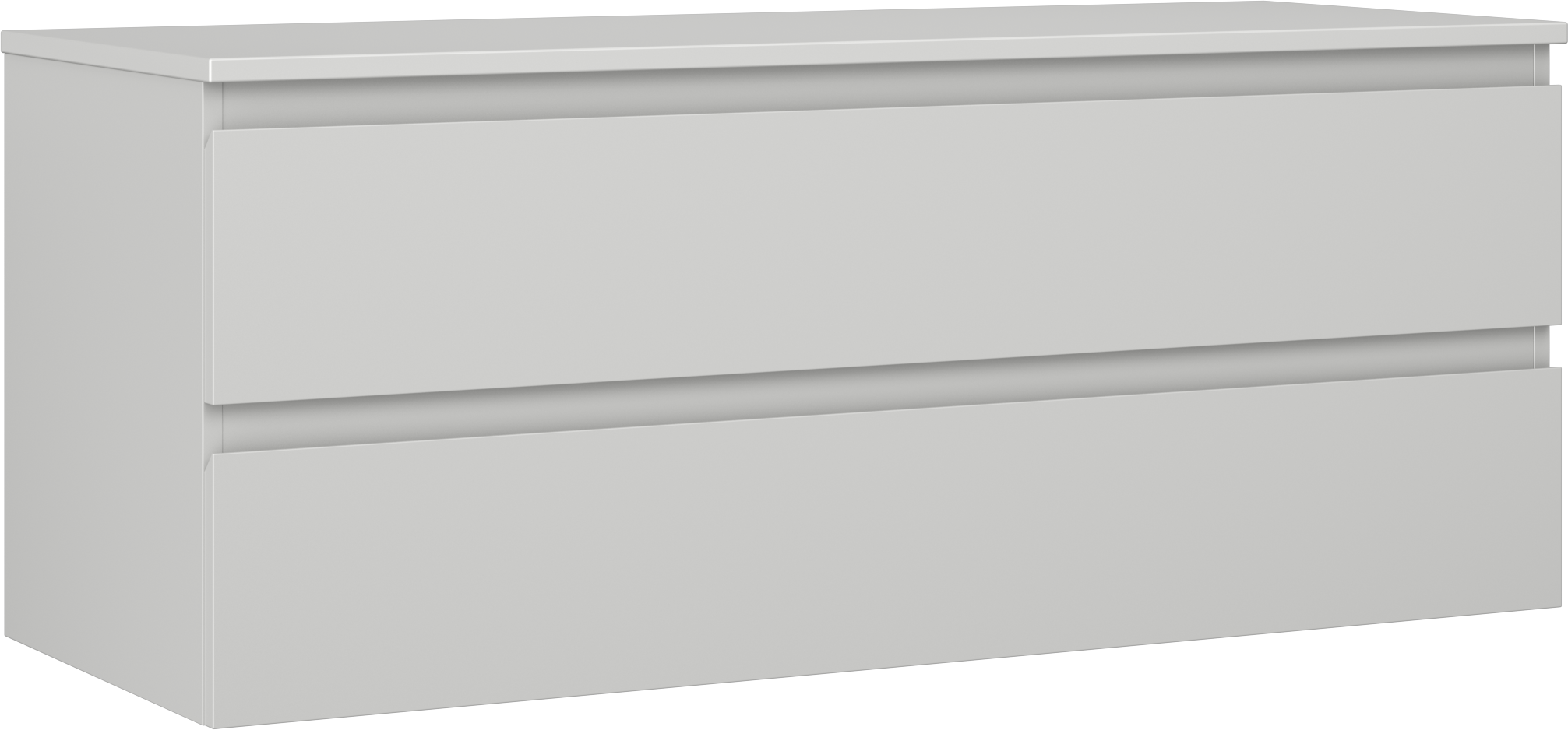 Mexen Orio szafka łazienkowa podumywalkowa 120 cm z blatem, 2 szuflady, szara mat - 91A10-12047-2-BFFC62