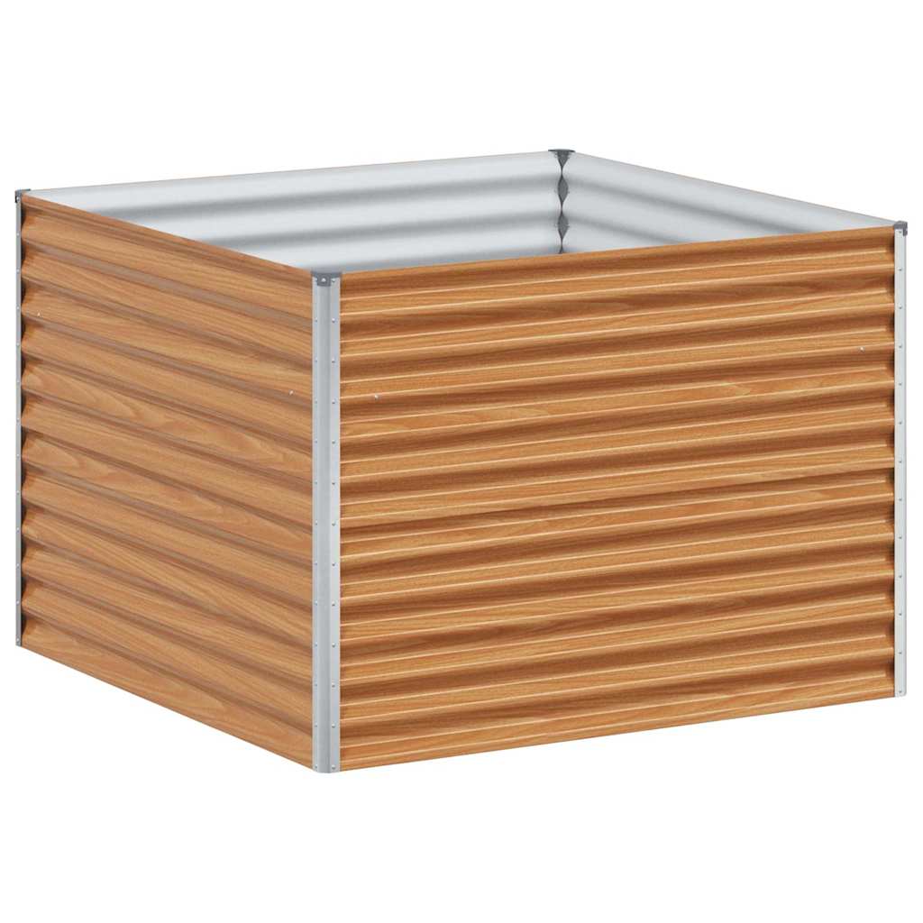 Podniesiona rabata ogrodowa 98 x 100 x 68 cm Stal Galwanizowana