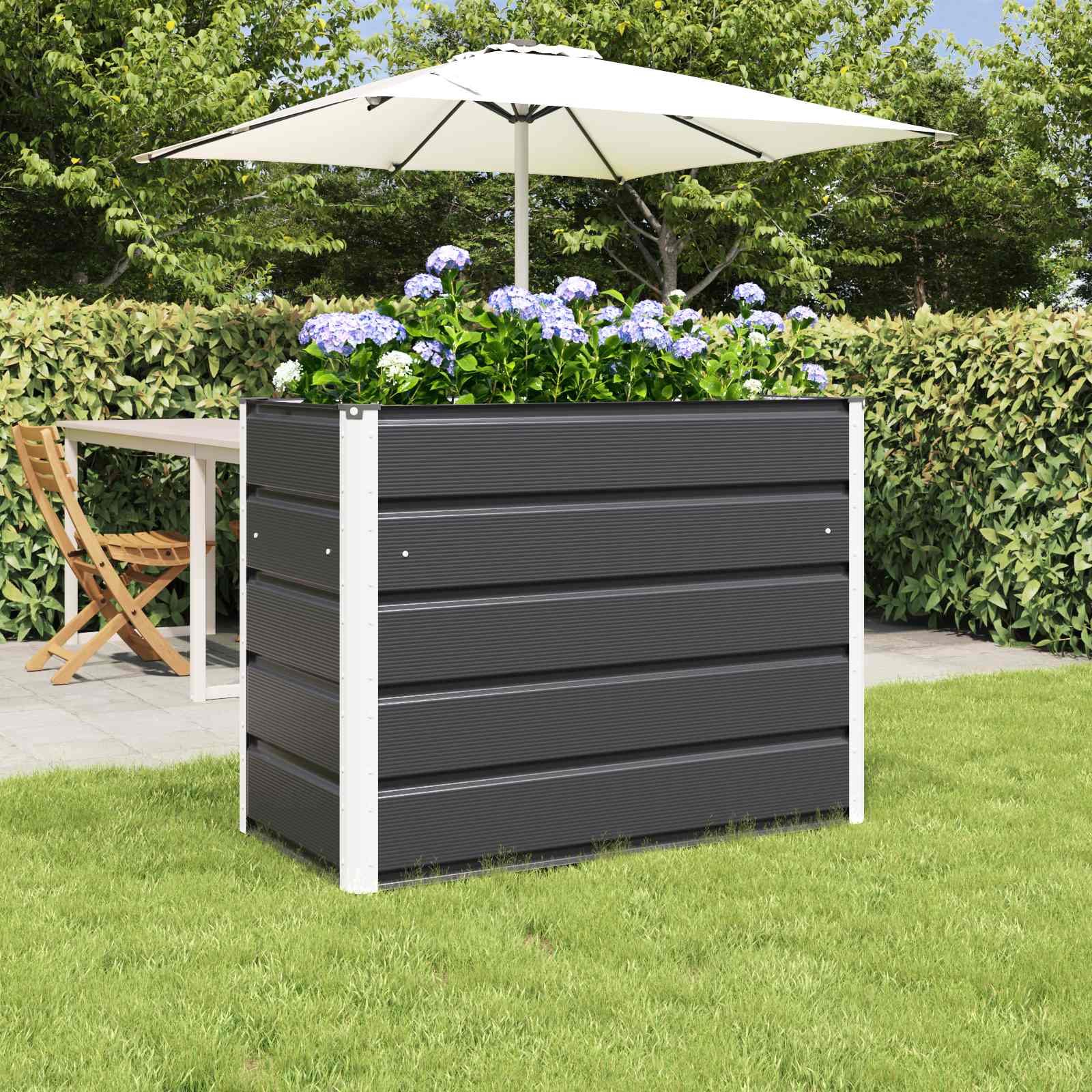 Donica Antracyt 100 x 50 x 75 cm Stal Galwanizowana vidaXL