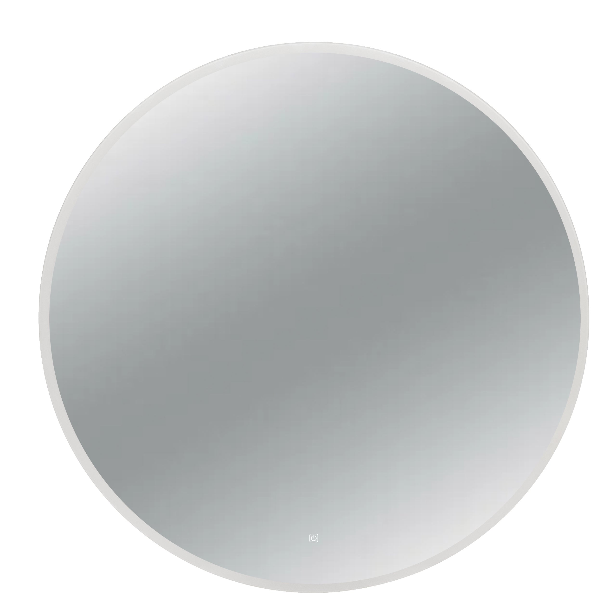 BALNEO - Lustro łazienkowe podświetlane 70 cm - zmiana barwy ściemnianie antypara - Lustro ścienne okrągłe MOON z dotykowym przełącznikiem