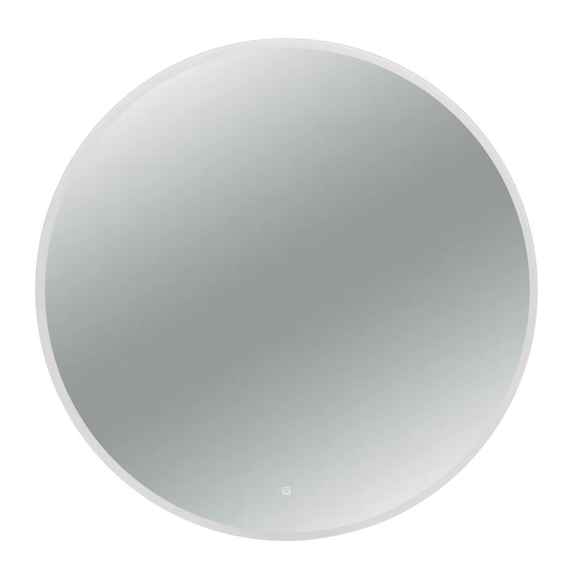 BALNEO - Lustro łazienkowe podświetlane 70 cm - zmiana barwy ściemnianie antypara - Lustro ścienne okrągłe MOON z dotykowym przełącznikiem