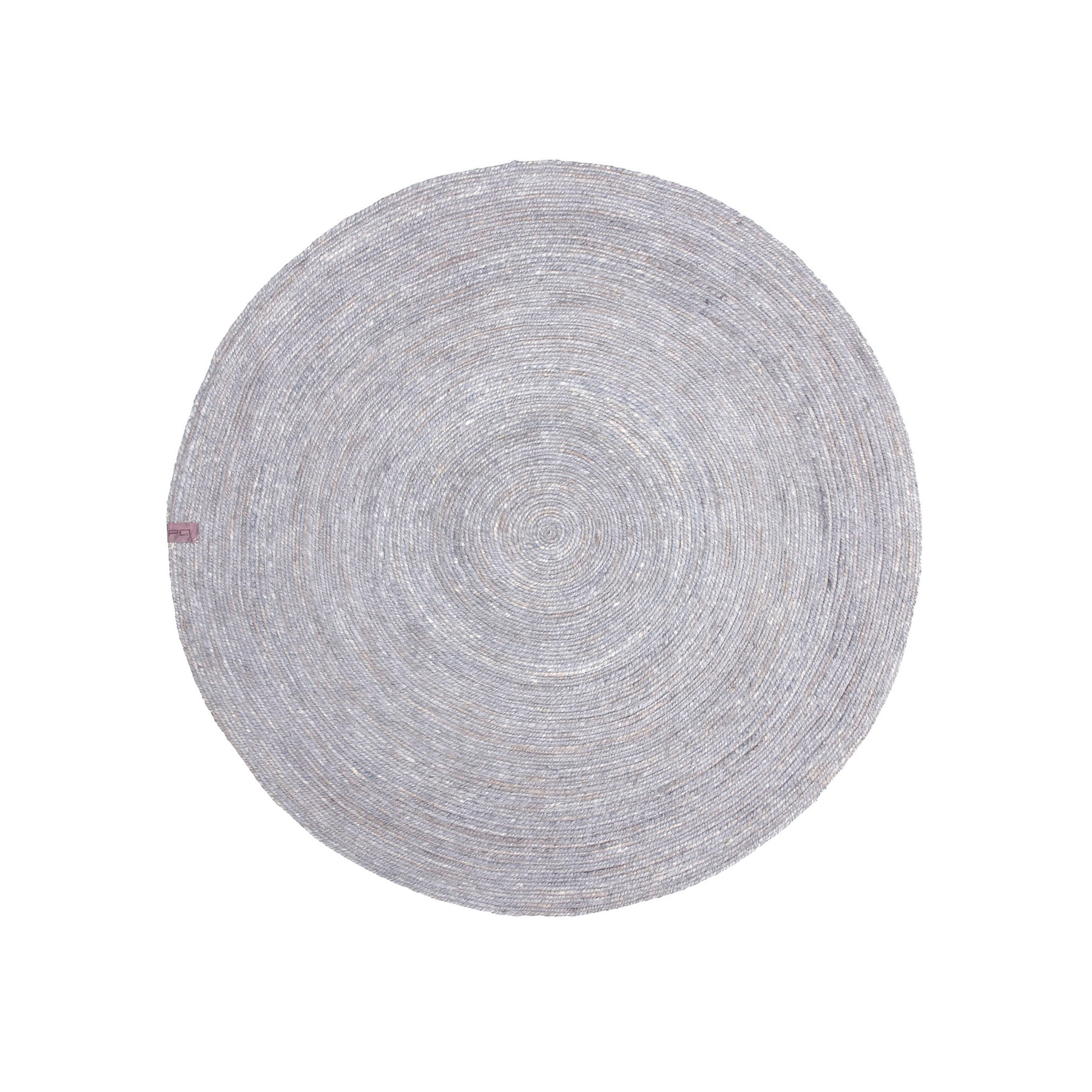 Okrągły dywan z juty Vintage Grey 90 cm ręcznie wykonany płaski splot