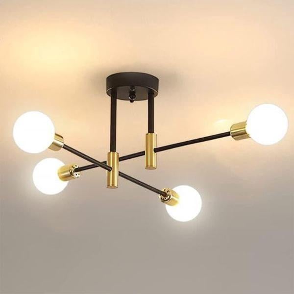 Lampa sufitowa retro, industrialna lampa sufitowa E26, średnica 70 cm, do