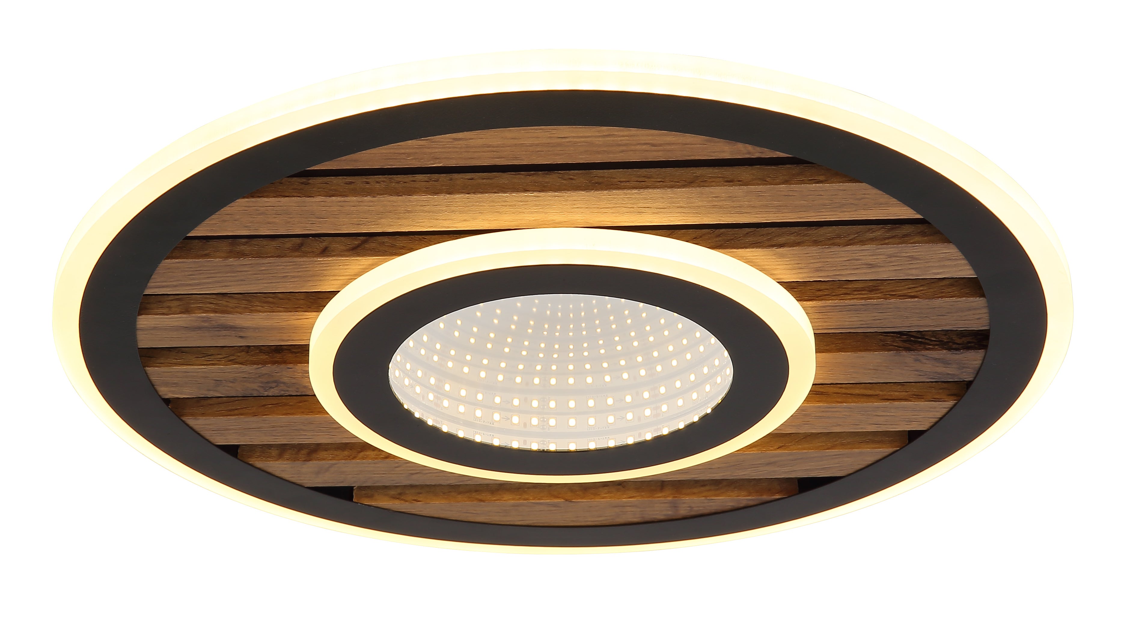 Matowa czarna metalowa lampa sufitowa, LED