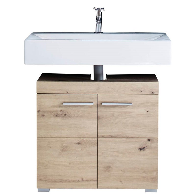 trendteam smart living - Mobiletto da bagno Amanda, 60 x 56 x 34 cm, in rovere con ampio spazio