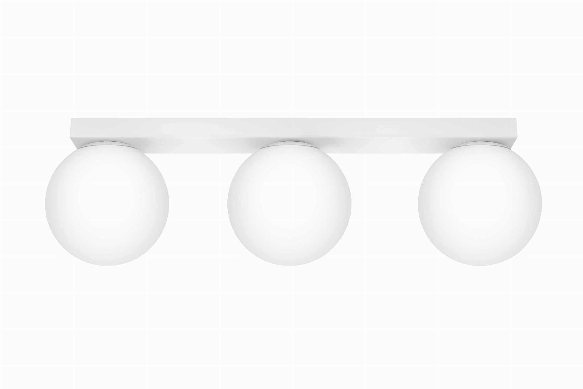 Plafonnier Acier Blanc G9 3 Yoli