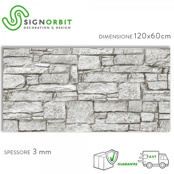 KAMIEŃ CHORWACKI - Elastyczny panel kuchenny z PVC - Rozmiar 120x60 cm, grubość 3 mm