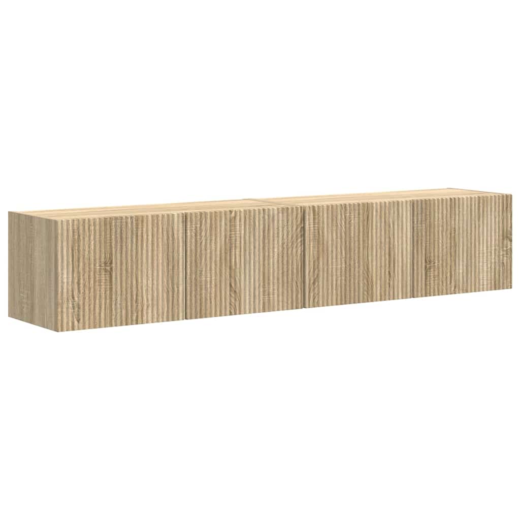 Szafka pod telewizor 2 pcs Sonoma Drewno inżynieryjne