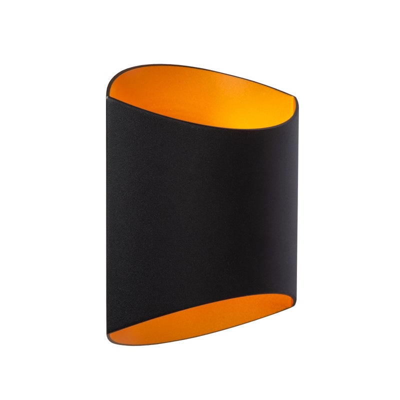 Kinkiet DILETTA czarno-złoty-odcienie złota 1xG9x40W aluminium wym:18x16x8cm IP20 Lucide