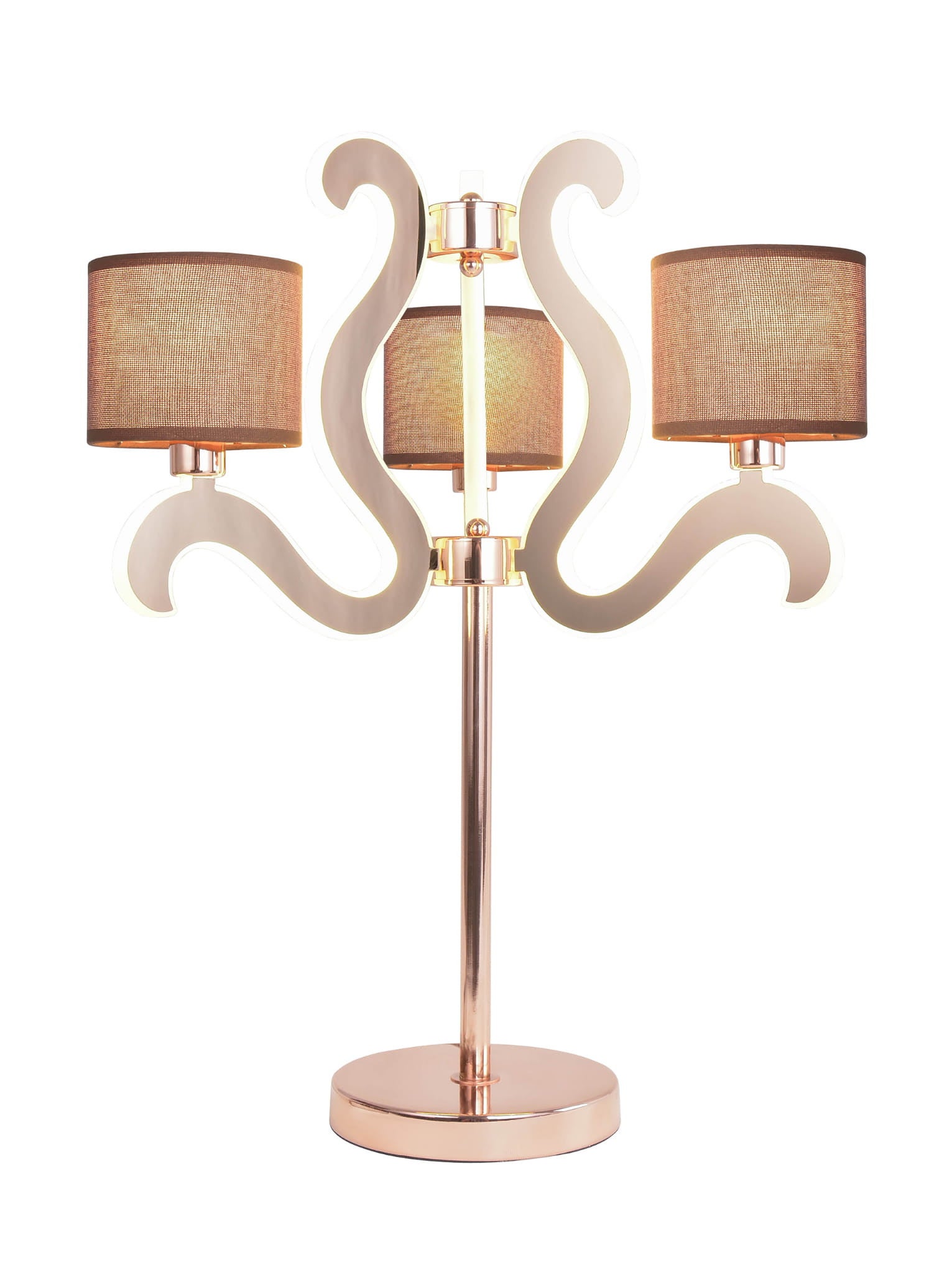 Lampa stołowa Candellux AMBROSIA 43-33925 miedziana